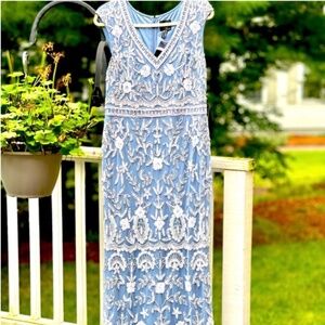 Adrianna Papell - Formal/Wedding - Blue with white beading